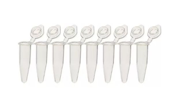 Пробирки 0.2 мл для ПЦР, в стрипах по 8 штук, 120 стрипов/упак