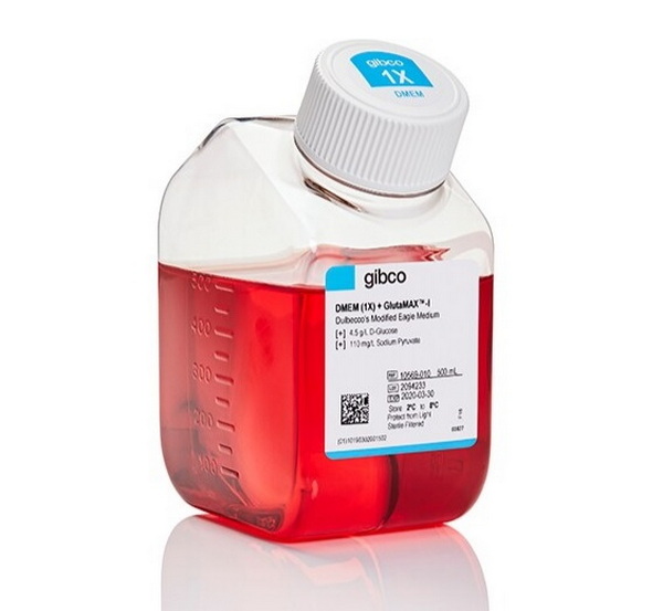 Среда культуральная DMEM, выс. сод. глюк., GlutaMAX, с фенол. красным, без HEPES, 500 мл