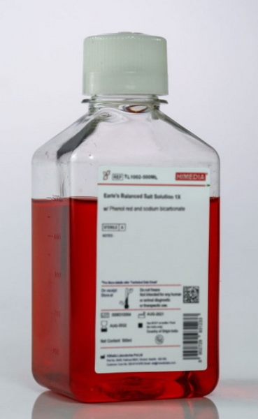 Буфер HBSS 1X, с феноловым красным, без кальция, сульфата магния и бикарбоната натрия, 500 мл