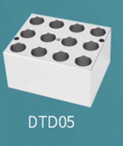Блок для 12 пробирок d 16 мм (10/15 мл), 95.5 x 69.3 x 50 мм, для DKT200-2D