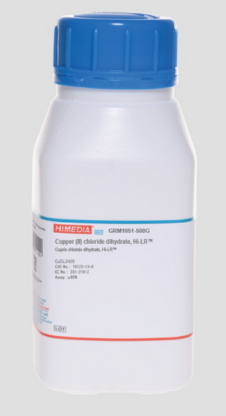 Меди хлорид 2-замещенный, 2-водный, Hi-LR, CAS 10125-13-0, 500 г