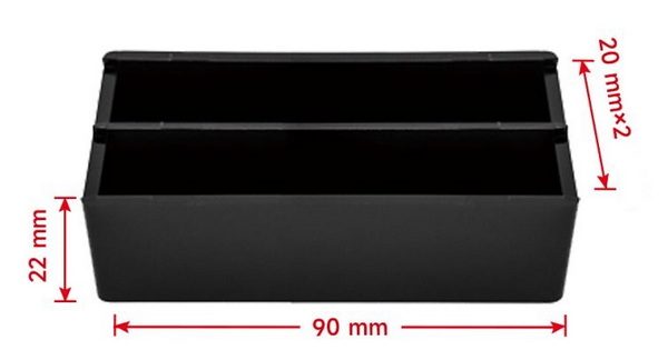 Бокс для инкубации антител, 2 отсека, PC, черный, светонепроницаемый