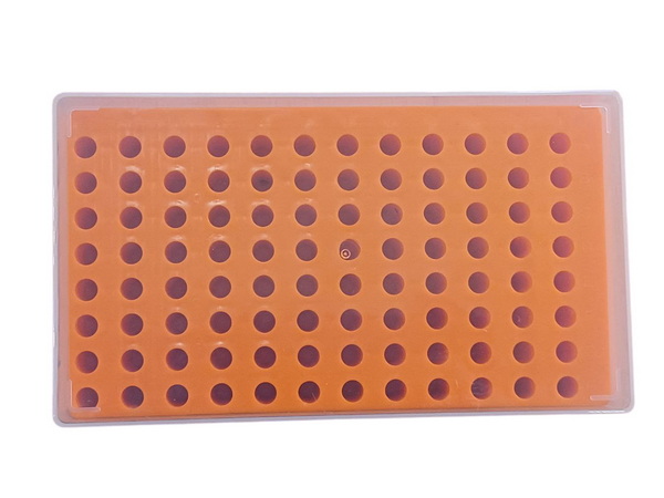 Штатив для пробирок разного объема 0.5/1.5 мл на 96 мест, с крышкой