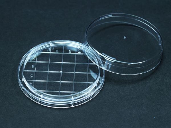 Чашки Петри контактные, диаметр 60 мм, счетная сетка 10 мм, наличие РУ, 20 шт/упак, 1080 шт/кор