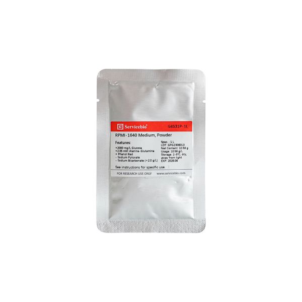 Среда культуральная RPMI-1640, порошок, GlutaPlus, без фен. кр., без HEPES, без пирув.натрия, 1 л