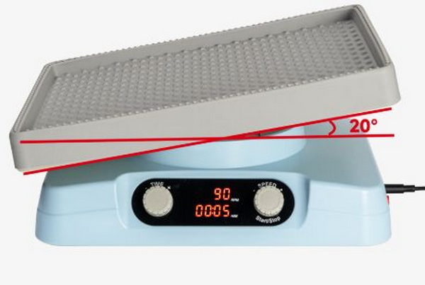 Шейкер маятниковый, 0-100 об/мин, угол поворота 20°, с платформой