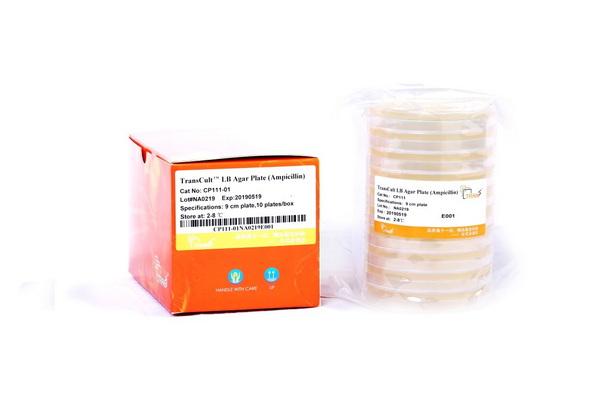 Среда LB-агар с ампициллином в чашках TransCult LB Agar Plate, чашки 9 см, 10 шт/упак