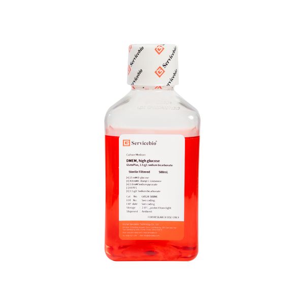 Среда культуральная DMEM GlutaPlus, выс. сод. глюкозы, 1.5 г/л бикарбоната натрия, 500 мл