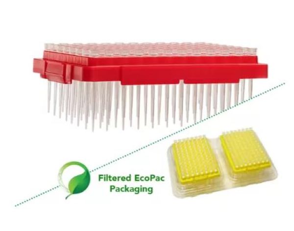 Наконечники универсальные, с фильтром, до 10 мкл, стерильные, сменные блоки, 2 х 96 шт/штатив