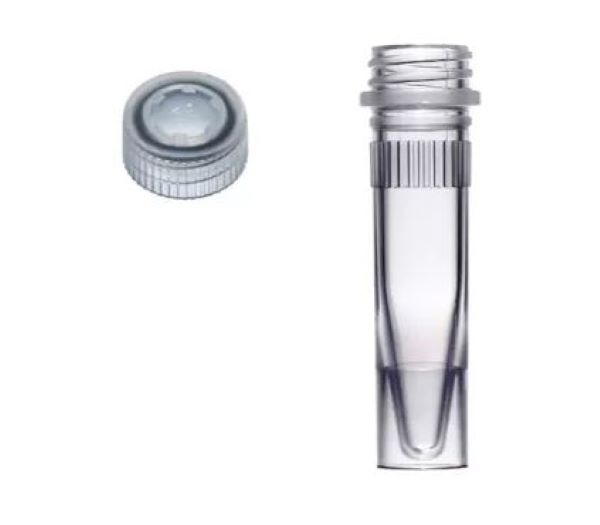 Пробирки для проб и образцов, завинчивающаяся крышка, коническое дно, 1.5 мл, 50 шт/упак