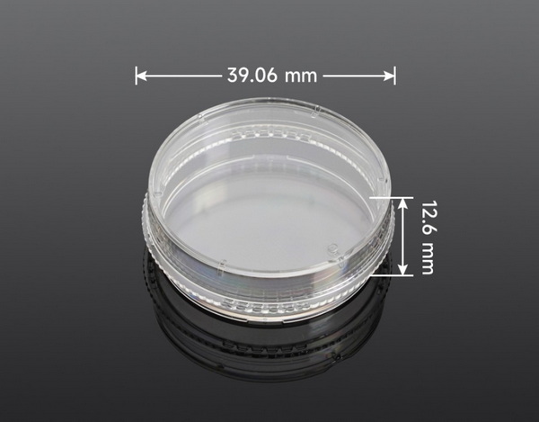 Чашки культуральные, диаметр 35 мм, поверхность обработанная, 20 шт/упак