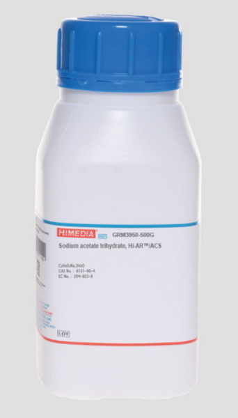 Ацетата натрия 3-водный, Hi-AR/ACS, CAS 6131-90-4, 500 г