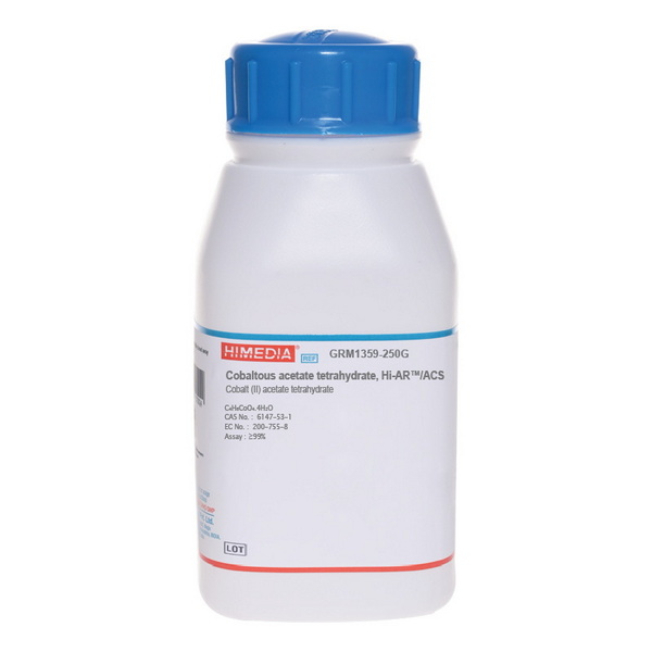 Тетрагидрат ацетата кобальта, Hi-AR/ACS, CAS 6147-53-1, 250 г