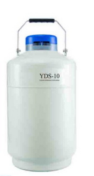 Криохранилище, объемом 10 л, тип наполнения - криоканистры, диаметр горловины 50 мм, высота 552 мм