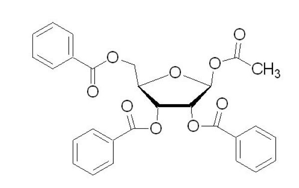 1-Ацетил-2,3,5-Трибензоилокси-1-бета-D-рибофуранозид, 98%, CAS 6974-32-9, 500 г