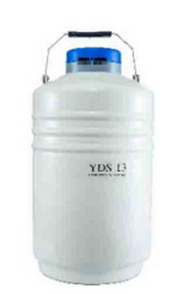 Криохранилище, объемом 13 л, тип наполнения - криоканистры, диаметр горловины 50 мм, высота 623 мм