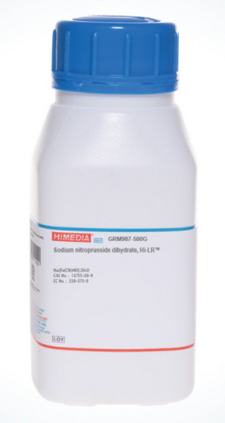 Нитропруссида натрия дигидрат, Hi-LR, CAS 13755-38-9, 500 г