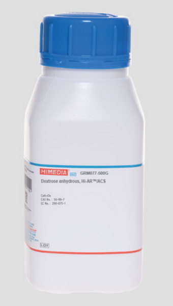 D-глюкоза безводная, Hi-AR/ACS, CAS 50-99-7, 500 г