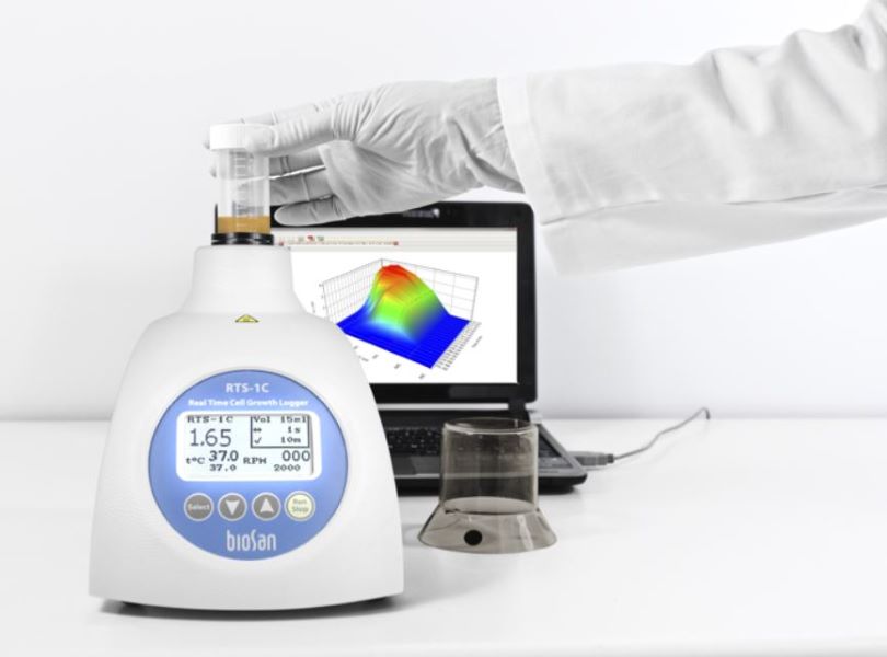 Биореактор бактериальный для пробирок 50 мл, нагрев, охлаждение, перемешивание Reverse-Spin