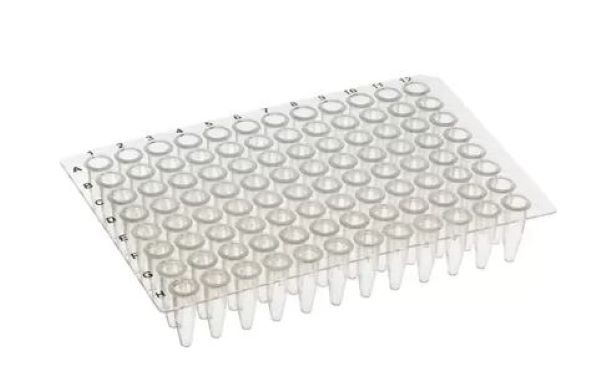 Планшеты для ПЦР, 96 лунок, с объемом лунки до 200 мкл, без юбки, 10 шт/упак