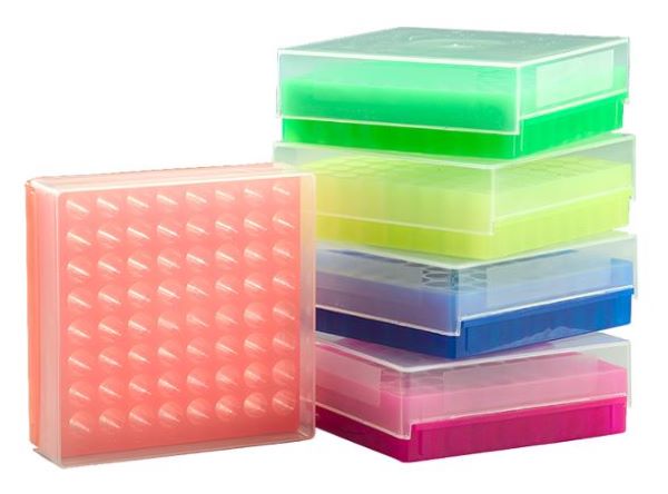Штатив для пробирок, криопробирок от 0.5 до 2 мл, 64 места, двухсторонний, цвет рандомный