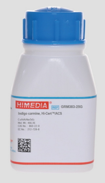 Краситель индигокармин, Hi-Cert/ACS, CAS 860-22-0, 100 г