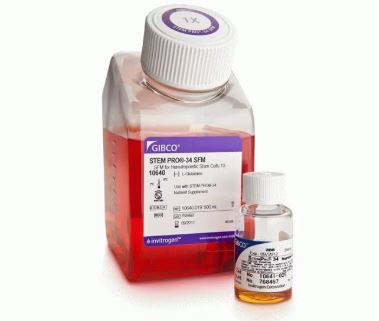 Среда культуральная, бессывороточная StemPro-34 SFM, с феноловым красным, без L-глутамина, 500 мл