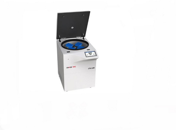 Центрифуга низкоскоростная с охлаждением CTK120R с ротором 120 мест 13 мм, диаметр 75-100 мм посад.