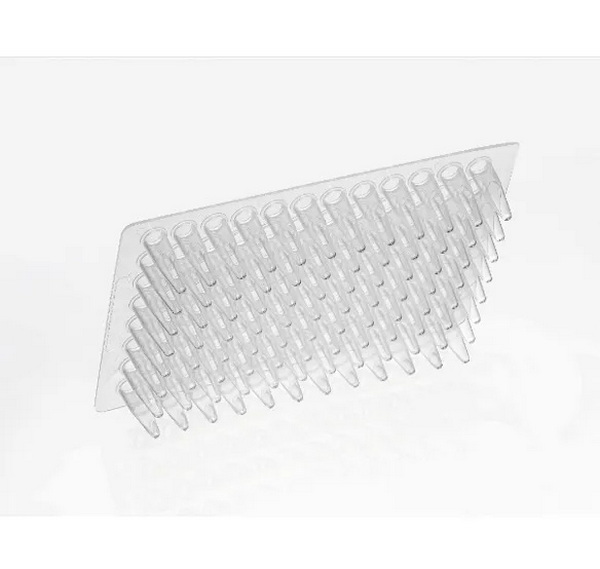 Планшеты для ПЦР, 96 лунок, 0.2 мл, прозрачные, без юбки, стерильные, 10 шт/упак