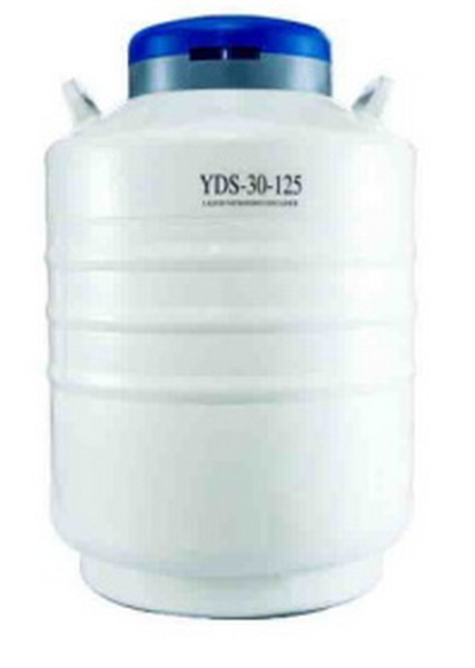 Криохранилище, объемом 31.5 л, тип наполнения - криоканистры, диаметр горловины 125 мм, высота 608 м