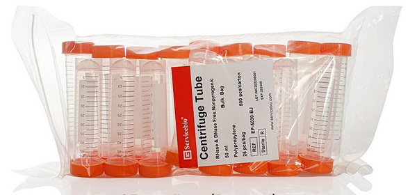 Пробирки центрифужные, 50 мл, стерил., градуир., св. стоящ., кр. завинчивающаяся, 25 шт/упак