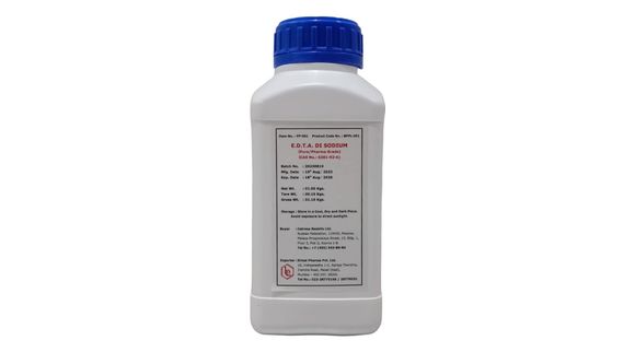 ЭДТА динатриевая соль 2-водн., фарм. (Pure / pharma IP / BP/ EP/ USP), CAS 6381-92-6, 1 кг