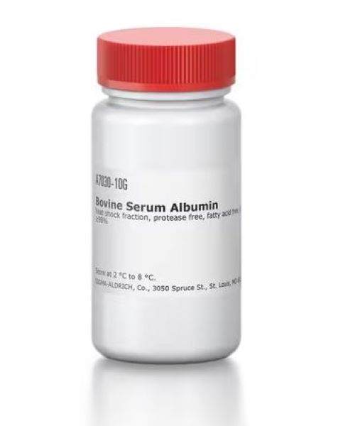 Альбумин бычий сывороточный, pH 7, ≥98%, CAS 9048-46-8, 100 г