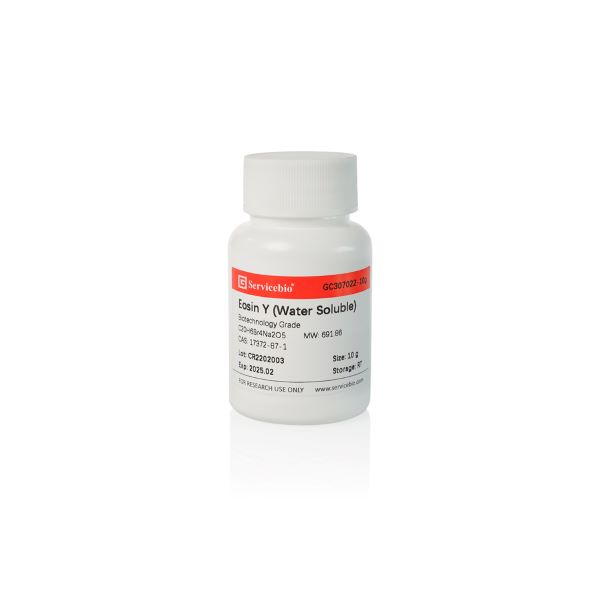 Краситель эозин Y, водорастворимый, для биотехнологии, CAS 17372-87-1, 10 г