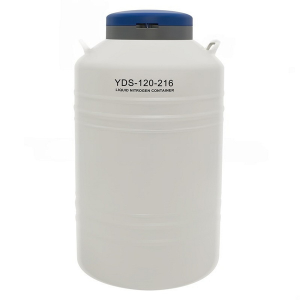 Криохранилище, объемом 120 л, тип наполнения - криоштативы, диаметр горловины 216 мм, высота 927 мм