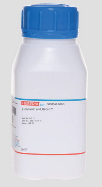 L-глутаминовая кислота, Hi-Cert, CAS 56-86-0, 500 г