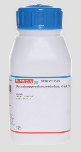 Калий пироантимонат 3-водный, Hi-AR, CAS 12208-13-8, 250 г