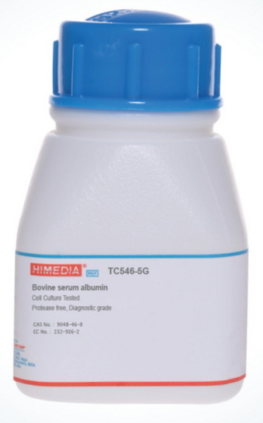 Альбумин бычий сывороточный, CAS 9048-46-8, 5 г
