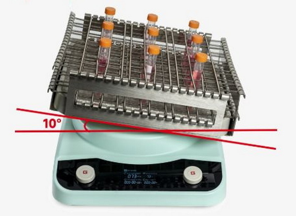 Шейкер маятниковый, 5-100 об/мин, угол поворота 10°, с платформой с пружинными зажимами