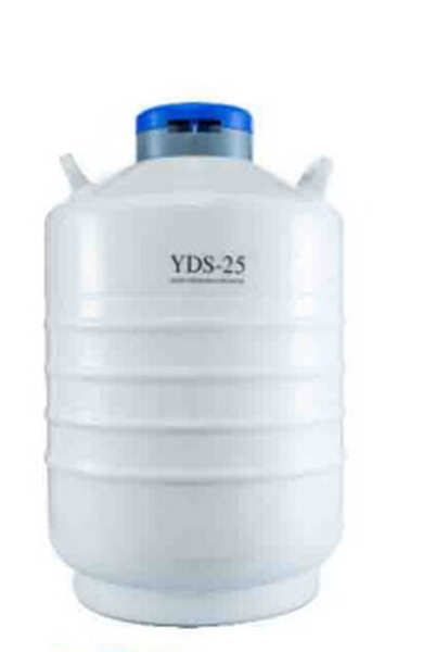 Криохранилище, объемом 25 л, тип наполнения - криоканистры, диаметр горловины 50 мм, высота 700 мм