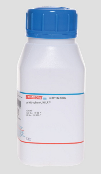 п-Нитрофенол, Hi-LR, CAS 100-02-7, 500 г