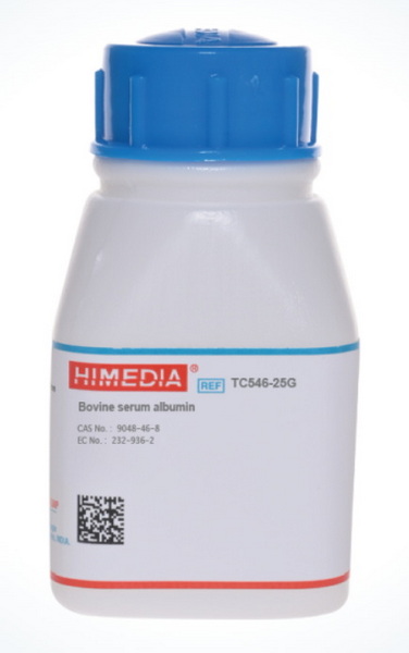 Альбумин бычий сывороточный, CAS 9048-46-8, 25 г