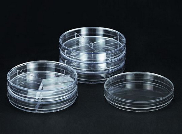 Чашки Петри микробиологические, диаметр 90 мм, трехсекц., наличие РУ, 20 шт/упак, 500 шт/кор