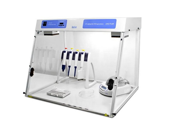 ПЦР бокс UVC/T-AR для стерильных работ с УФ-рециркулятором, таймером