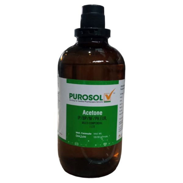 Ацетон, pharma grade (BP/Ph.Eur/NF), CAS 67-64-1, 1 л