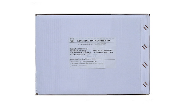 Полиэтиленгликоль (ПЭГ) 1500, CAS 25322-68-3, 20 кг