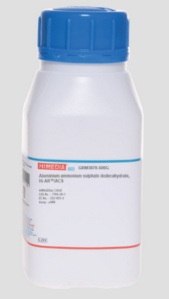Алюминия-аммония сульфат 12-водный, Hi-AR/ACS, CAS 7784-26-1, 500 г