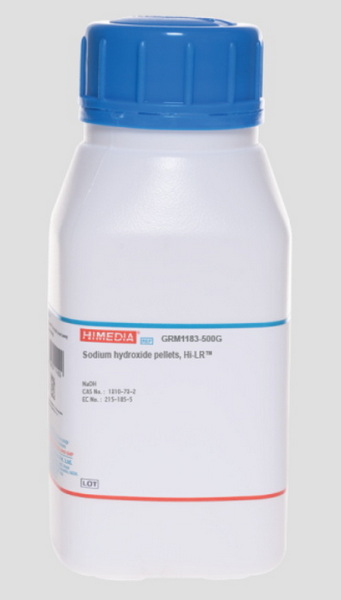 Натрия гидроксид, гранулы, Hi-LR, CAS 1310-73-2, 500 г