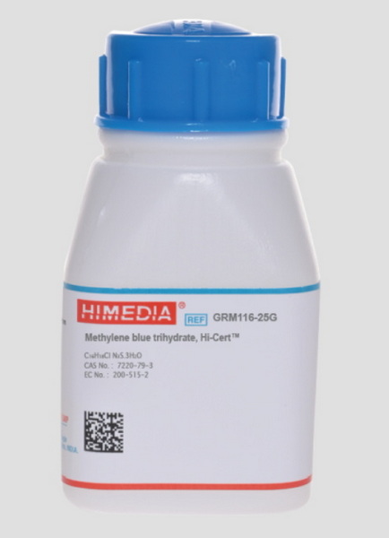 Тригидрат метиленового синего, Hi-Cert, CAS 7220-79-3, 100 г