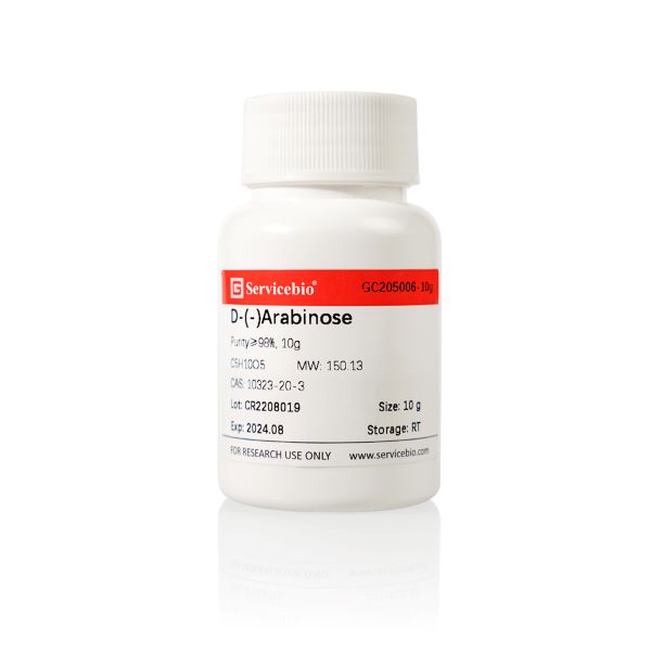 D-(-)-арабиноза, ≥98%, CAS 10323-20-3, 10 г